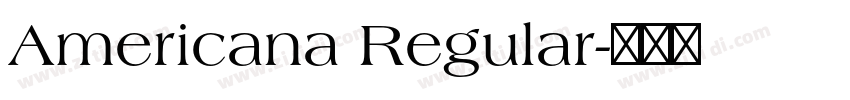 Americana Regular字体转换